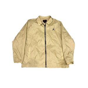Jordan Essentials Men's Woven Basketball Jacket Sz 2XL Desert/Black DX9687-277